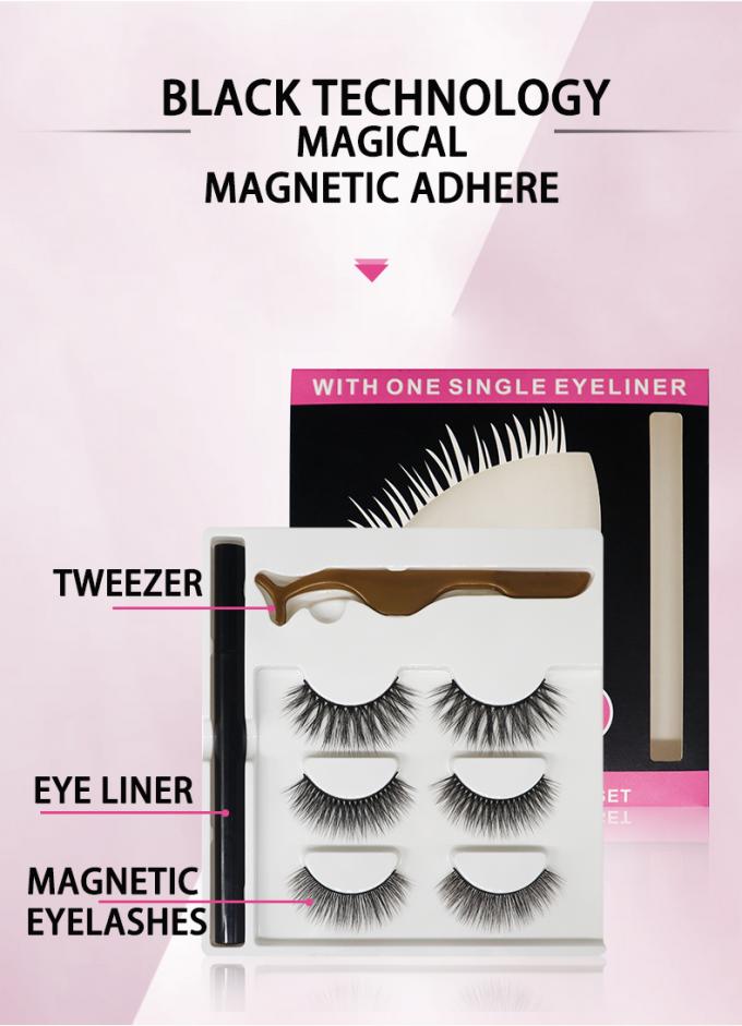 22mm Zelfklevende Eyeliner voor Wimper Echte Pluizige Valse Wimpers 2