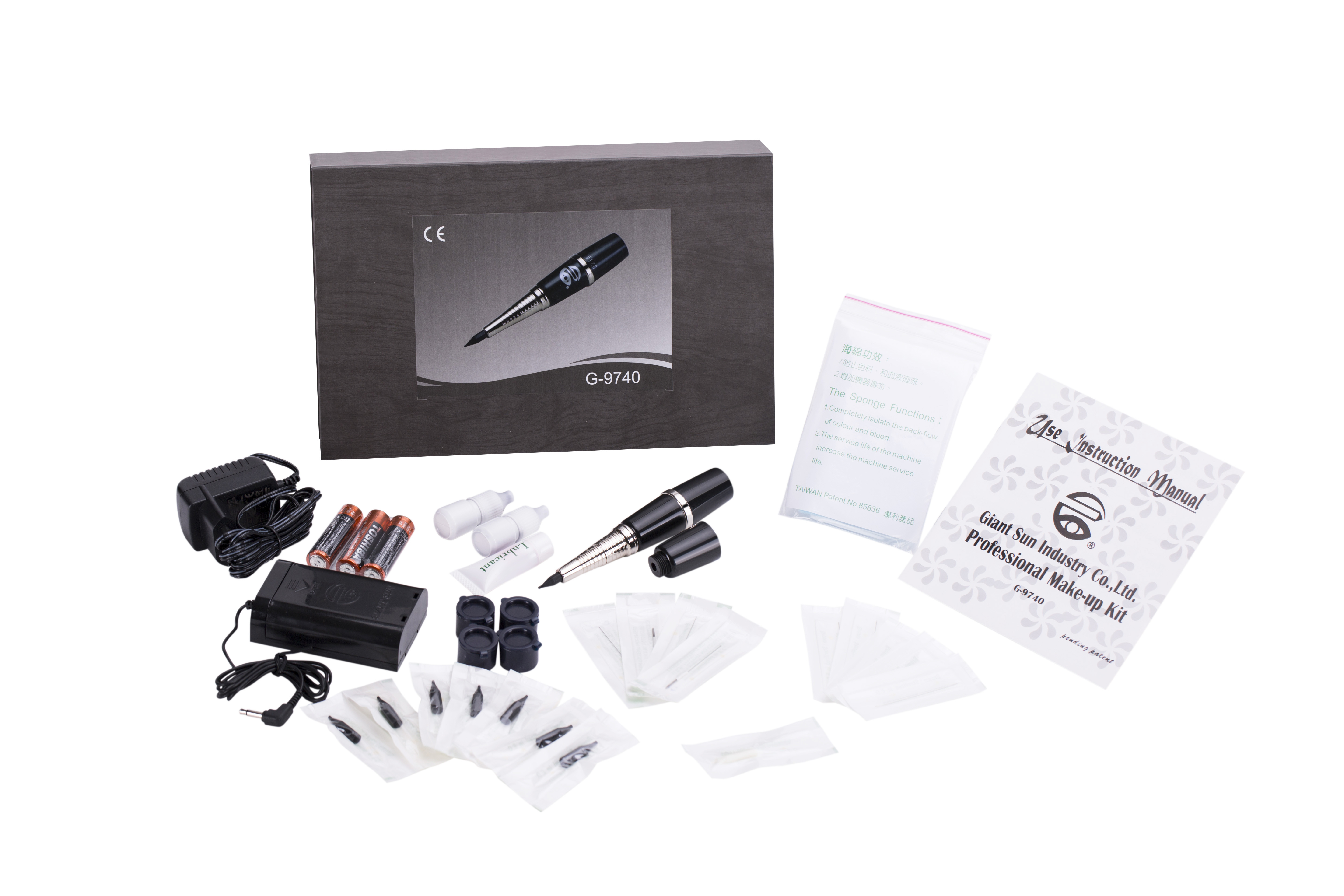 Zwarte Tijdelijke Permanente Make-uptatoegering Pen Stainless And Plastic Material