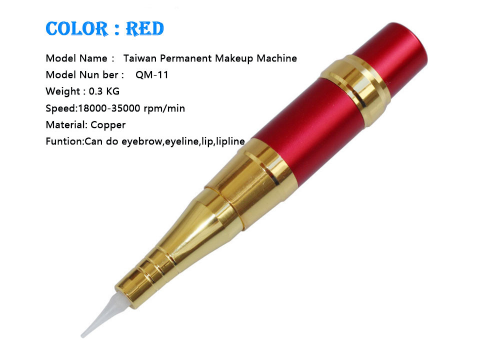 Hand - gehouden Professionele Permanente de Make-upmachine Pen Two Colors For Choose van Taiwan