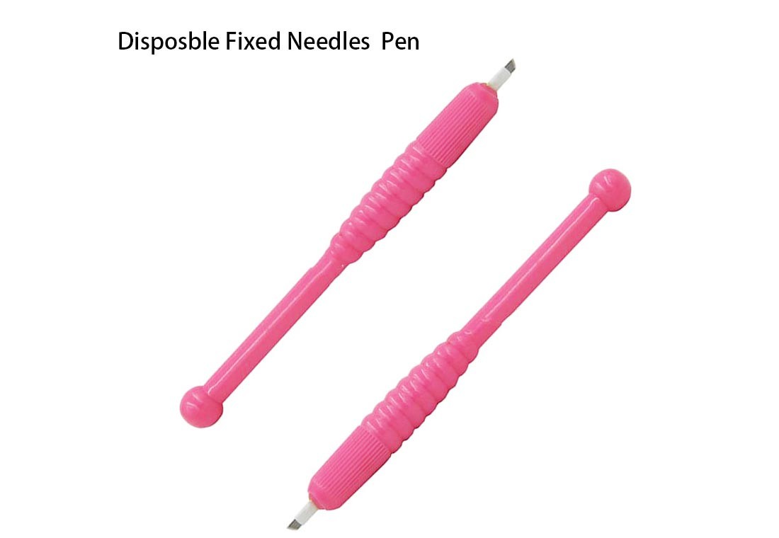 Pen van de de Wenkbrauwtatoegering van het borduurwerkmetaal doorboort de Hand, de Permanente Pen van de Make-uptatoegering